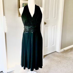 Evan Picone Black Cocktail Dress - Size 14